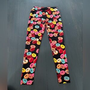 LuLaRoe doughnut print leggings (OS)